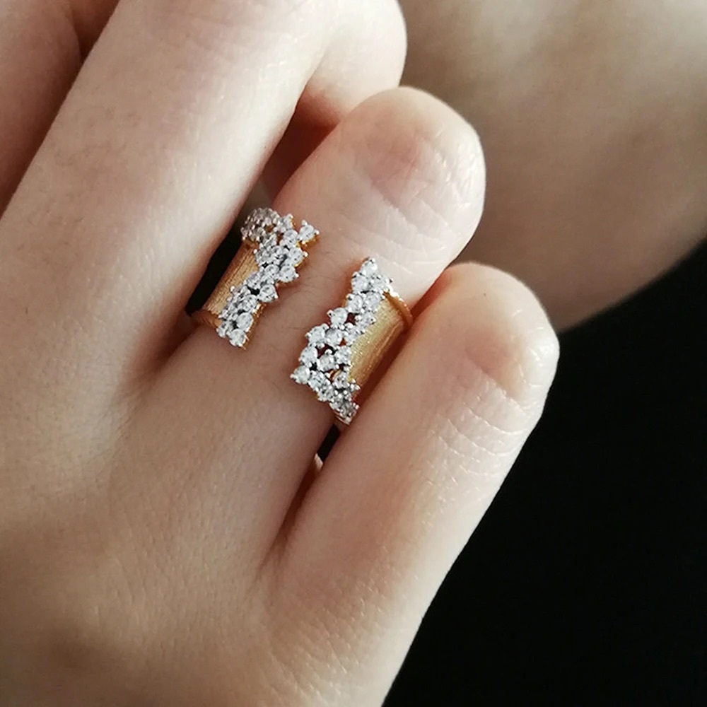 New Wide Luxury Adjustable Rings - Picture 1 of 5